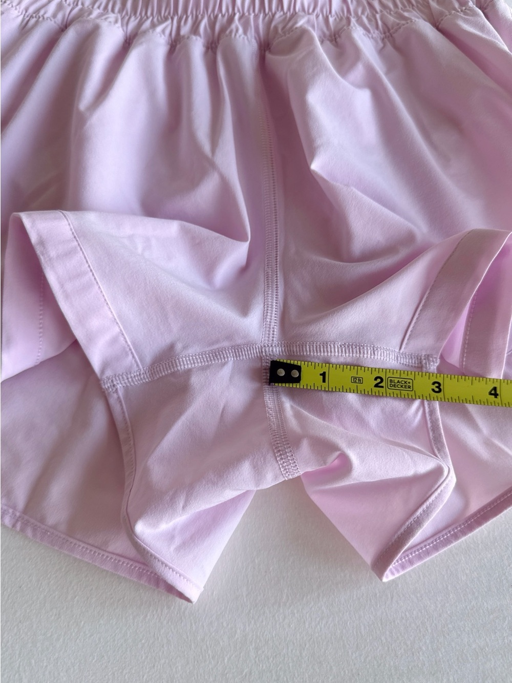 lululemon Track That High-Rise Lined Short 3" Pink Organza Size 4 NWOT - Picture 8 of 15